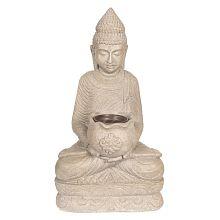Polyrezinový svícen na čajovou svíčku BUDDHA