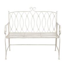 Kovová zahradní lavička