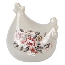 Dekorativní keramická slepička ROMANTIC GARDEN COLLECTION
