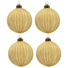 Sada čtyř vánočních ozdob YELLOW
