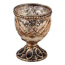 Sklenička na čajovou svíčku na stopce GODUs