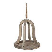 Závěsný dřevěný zvonek ve tvaru klícky