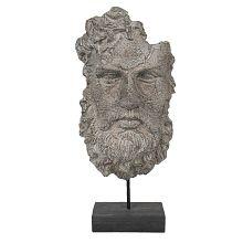 Dekorativní torzo mužské hlavy na podstavci