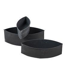 Sada tří zinkových květináčů