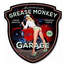 Plechová cedule GREASE MONKEY