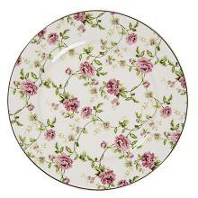 Porcelánový dezertní talíř PINK ROSES