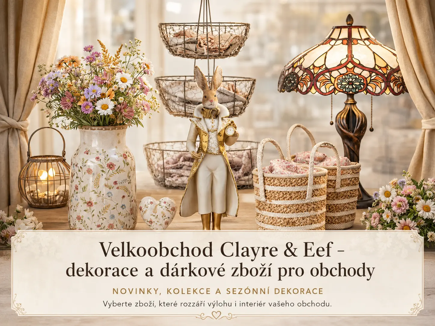 Velkoobchod Clayre & Eef – dekorace a dárkové zboží pro obchody